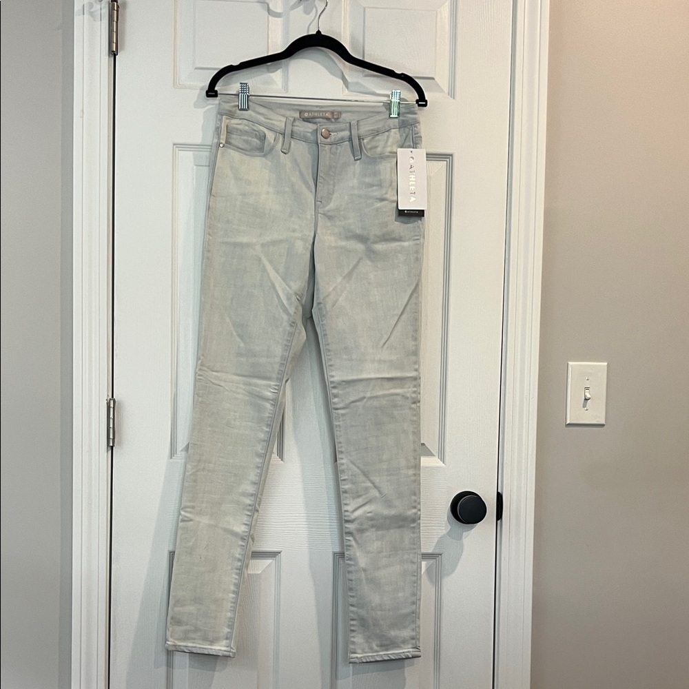 Athleta NWT Light Gray Women's Skinny Jeans